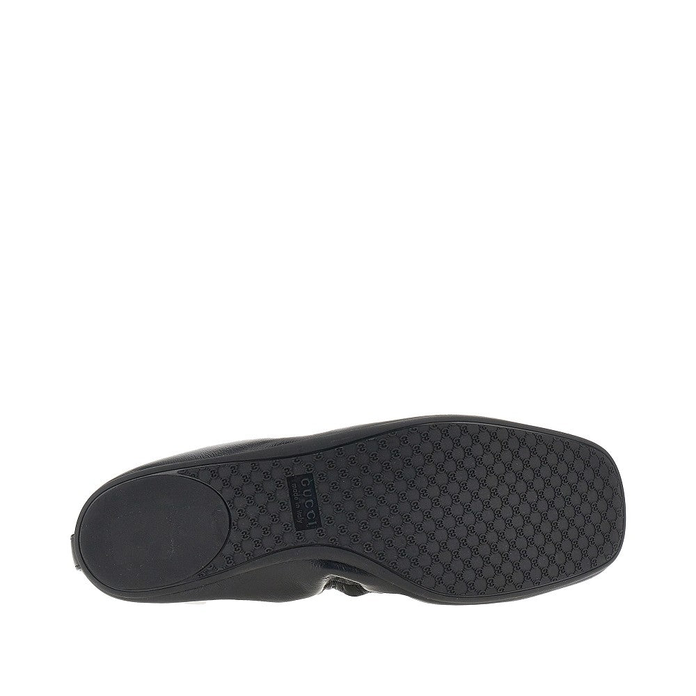 'Prima' leather ballerinas with Horsebit