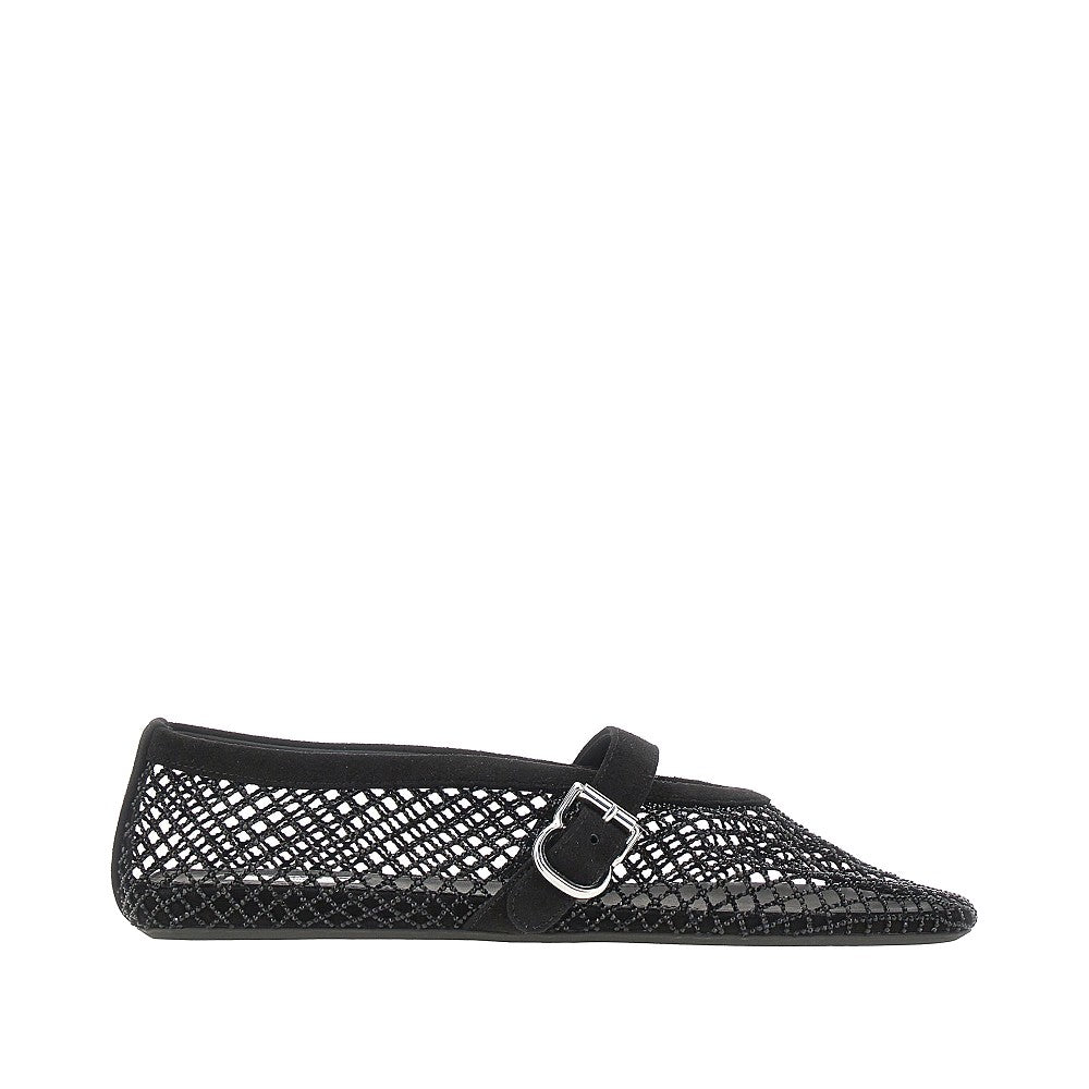 Ballerine in rete con strass
