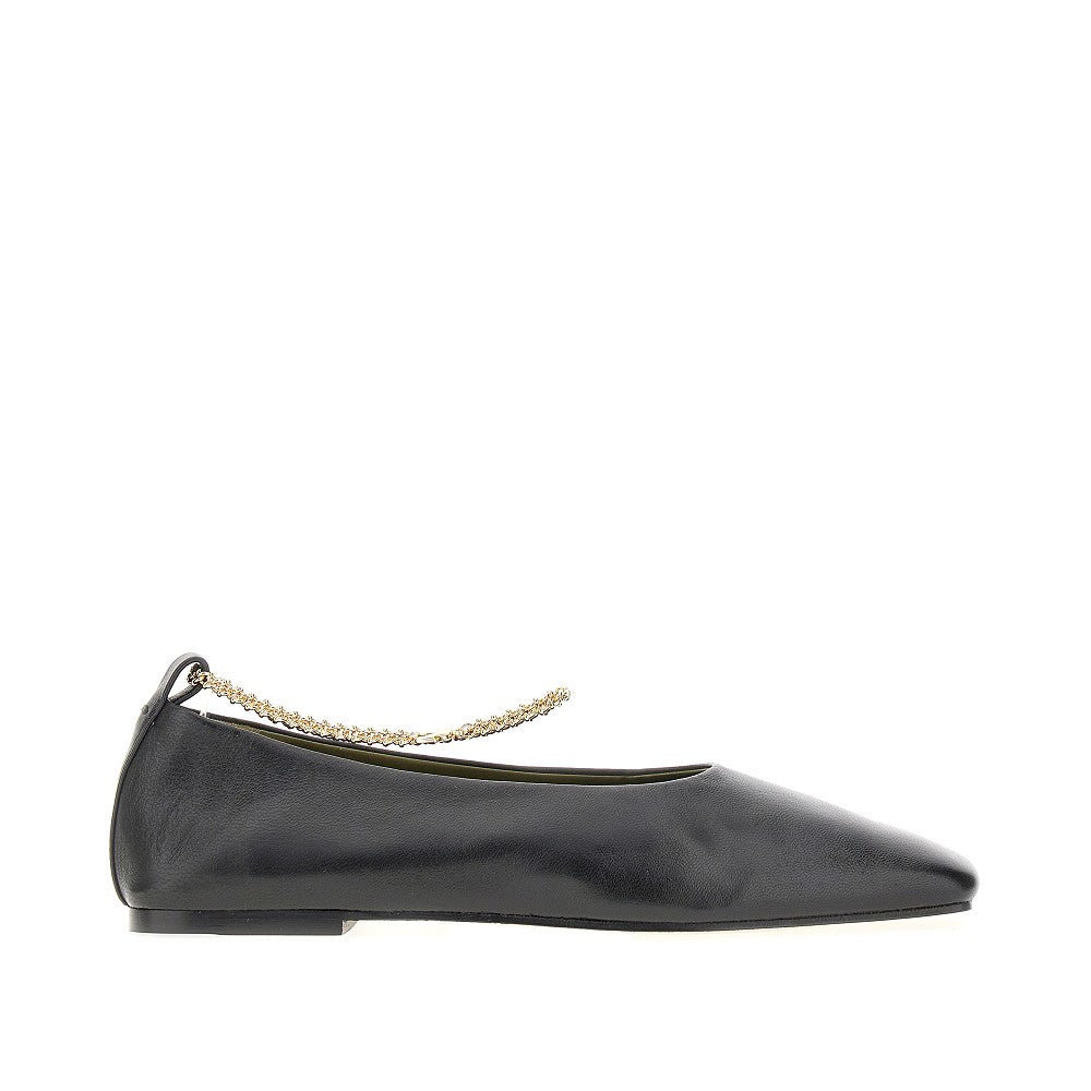 &#39;Augusta&#39; nappa leather ballerinas