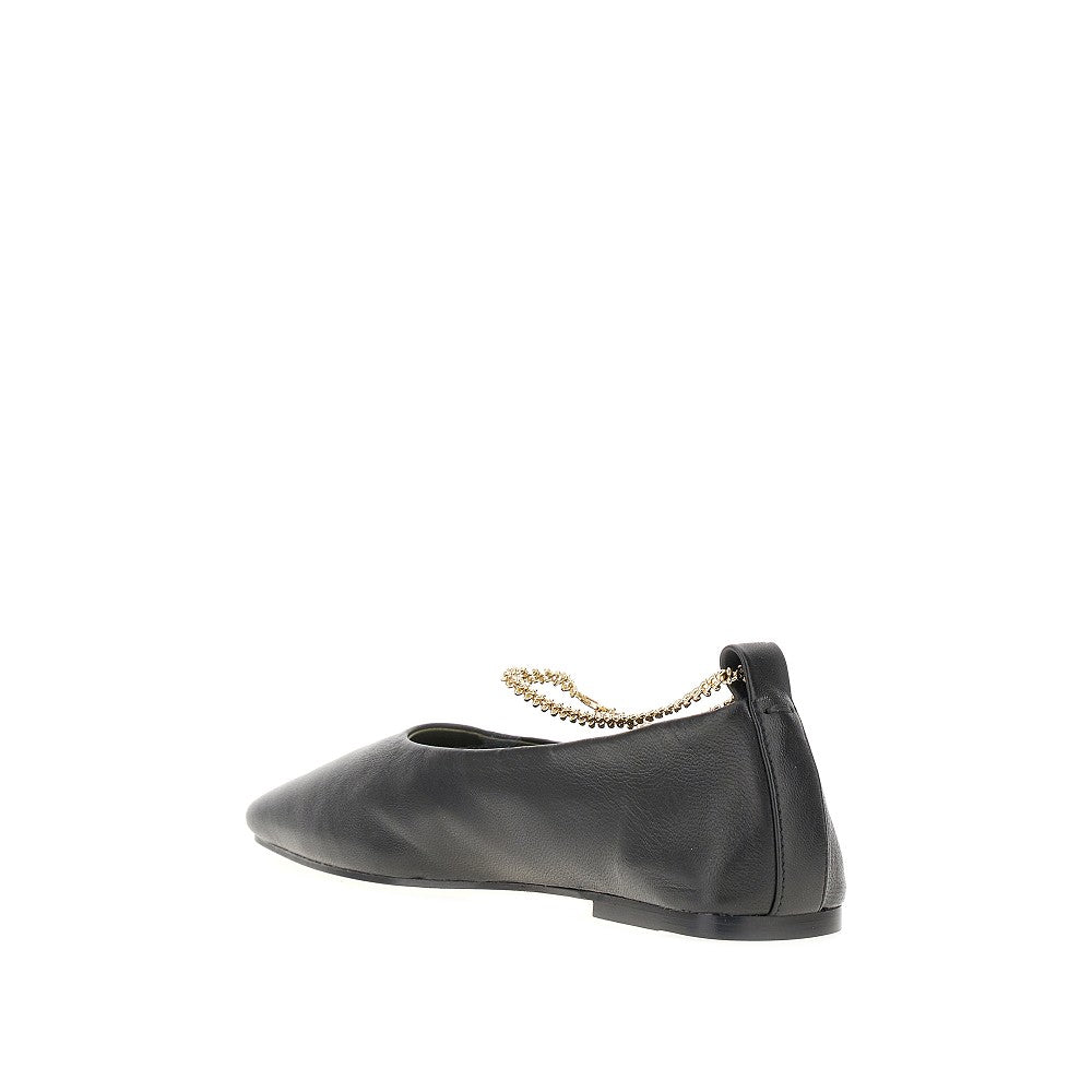 &#39;Augusta&#39; nappa leather ballerinas