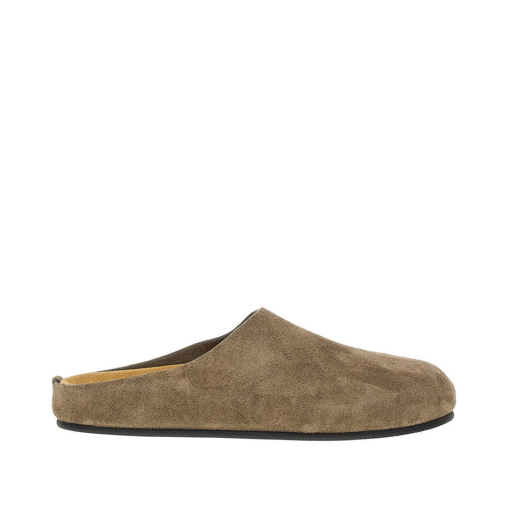 Hugo suede leather mules