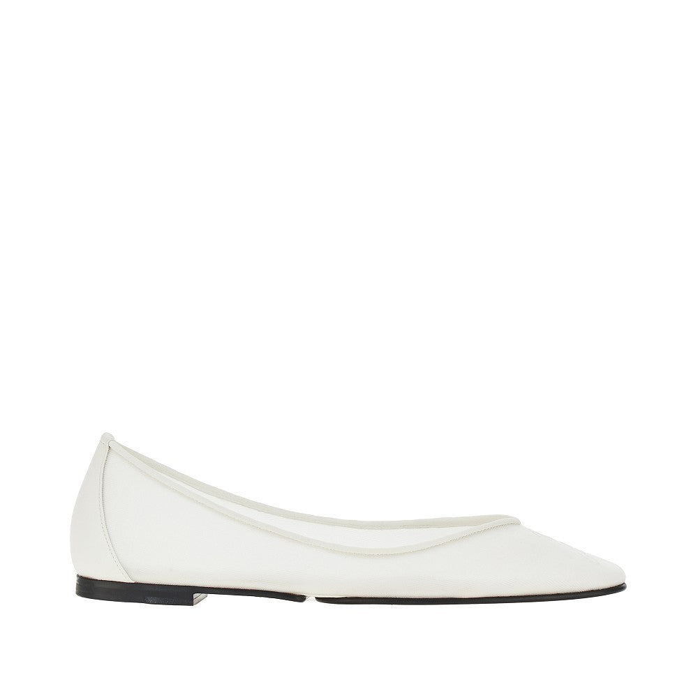 'Ovalo' mesh ballerinas