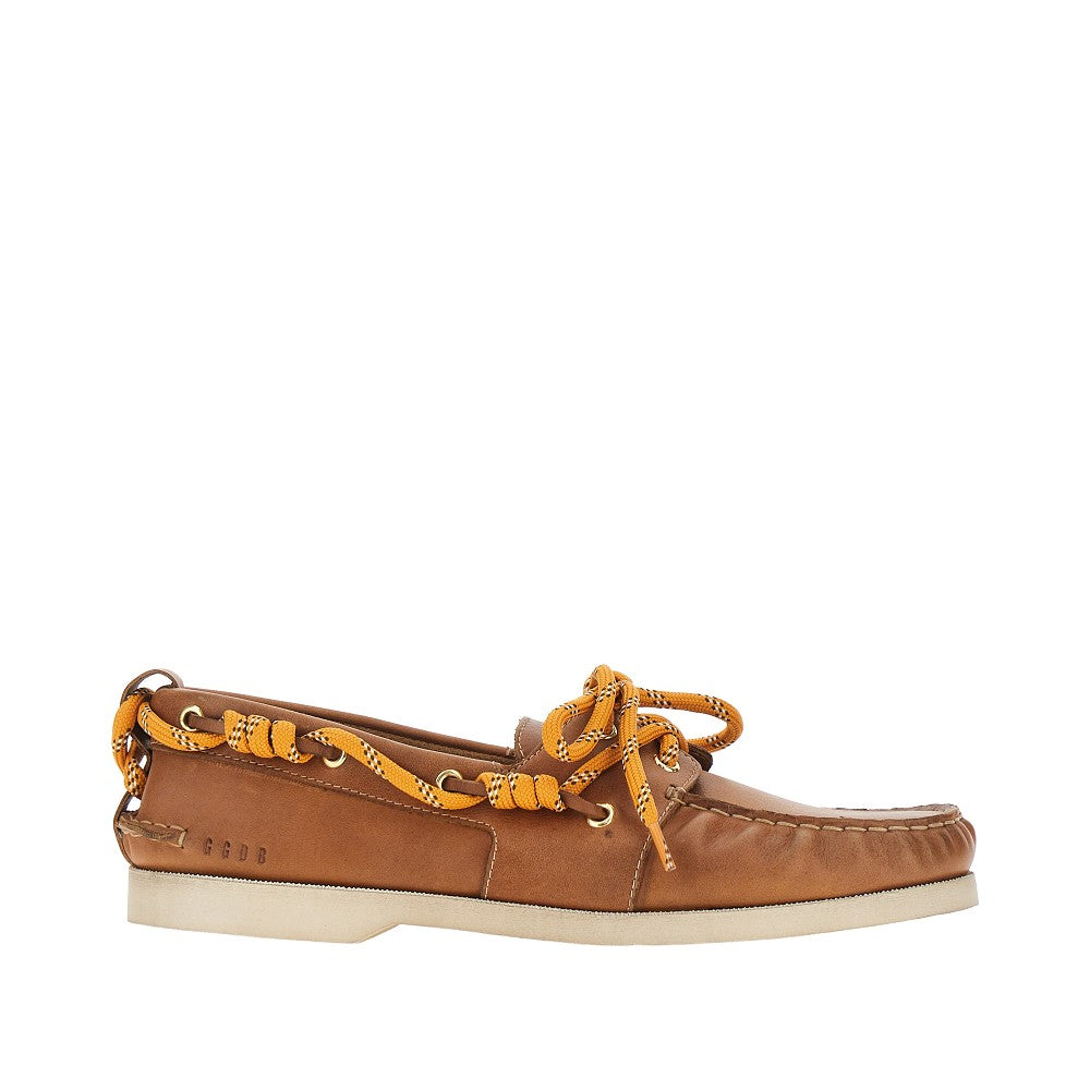 Leather boat shoes