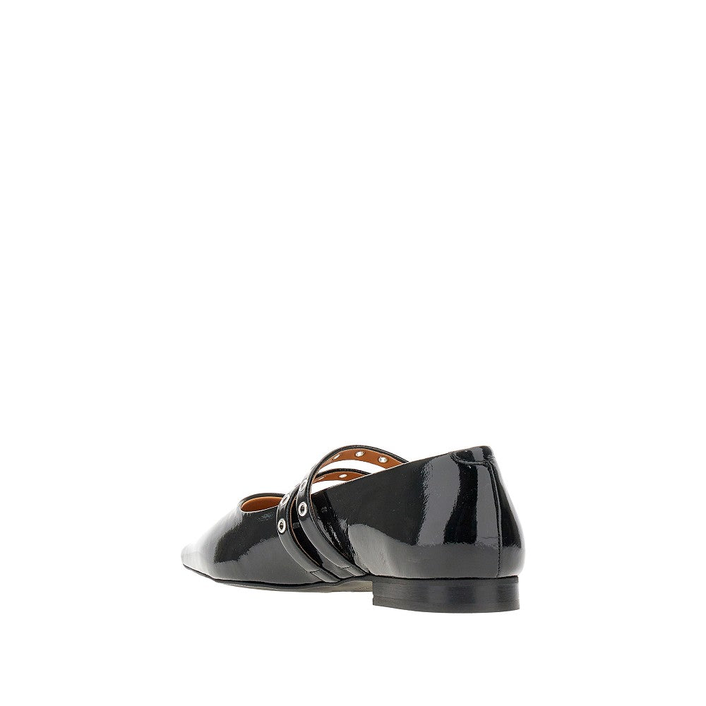Ballerine in vernice vegana