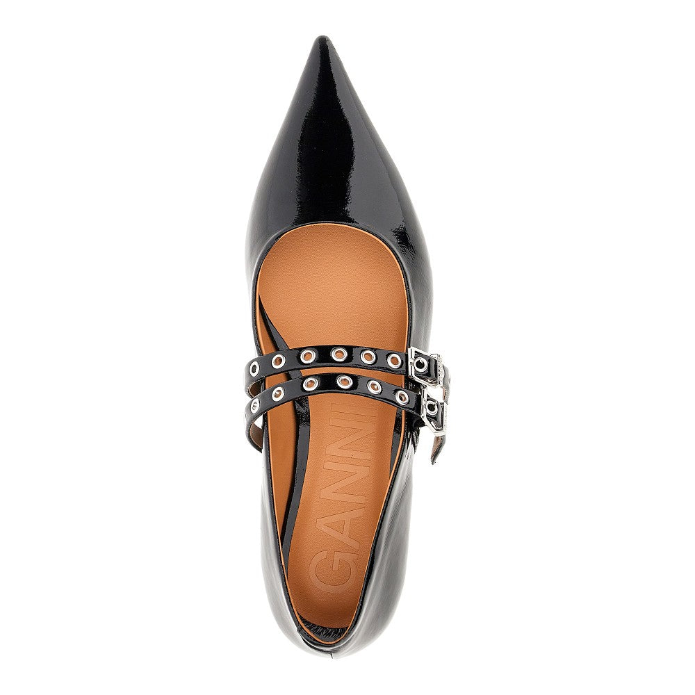 Ballerine in vernice vegana