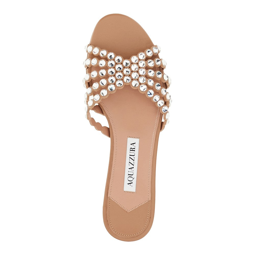 Slides 'Tequila' in nappa con cristalli