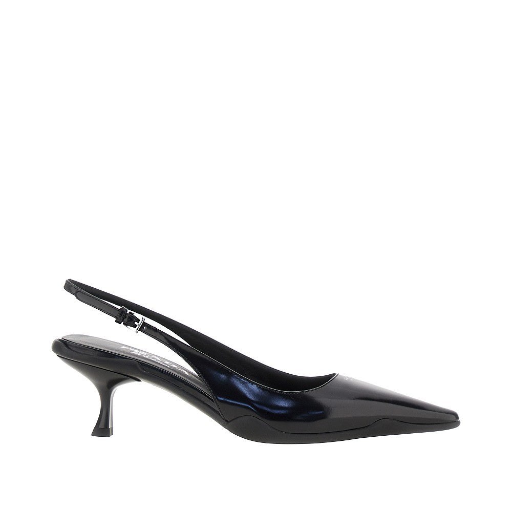Slingback Re-Edition in pelle spazzolata