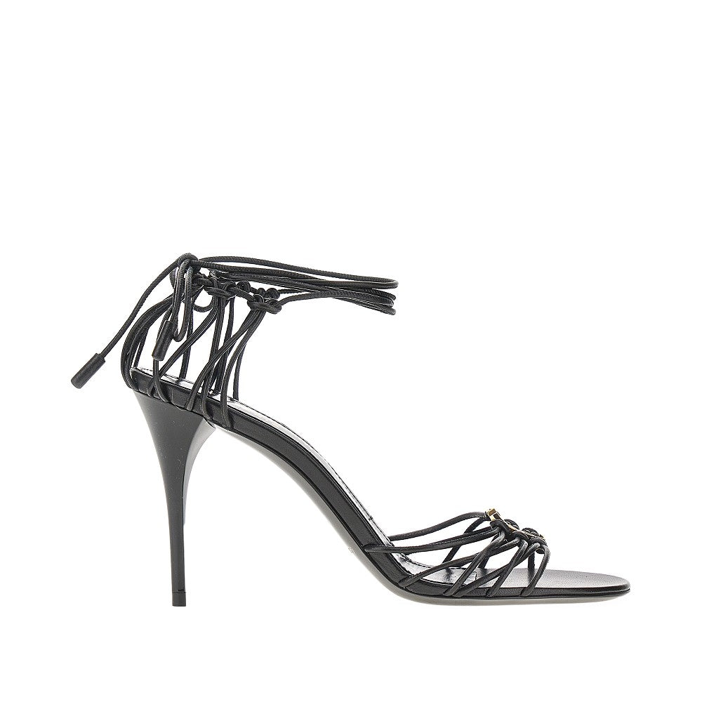 Smooth leather 'Babylone' sandals