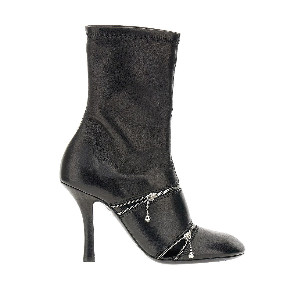 Nappa leather &#39;Peep&#39; ankle boots