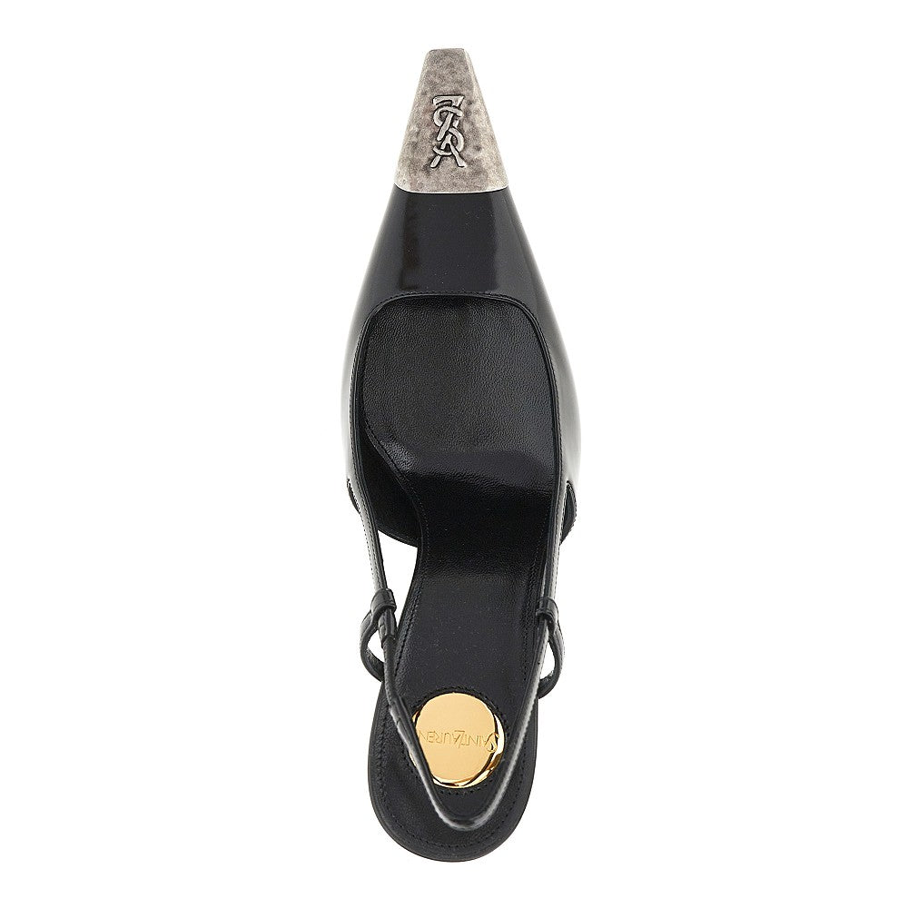 Décolleté slingback 'Jeanne' in pelle