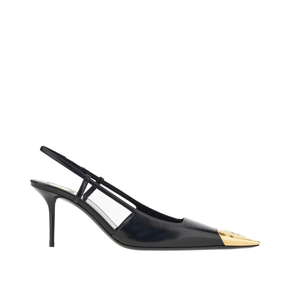 Décolleté slingback 'Jeanne' in pelle liscia