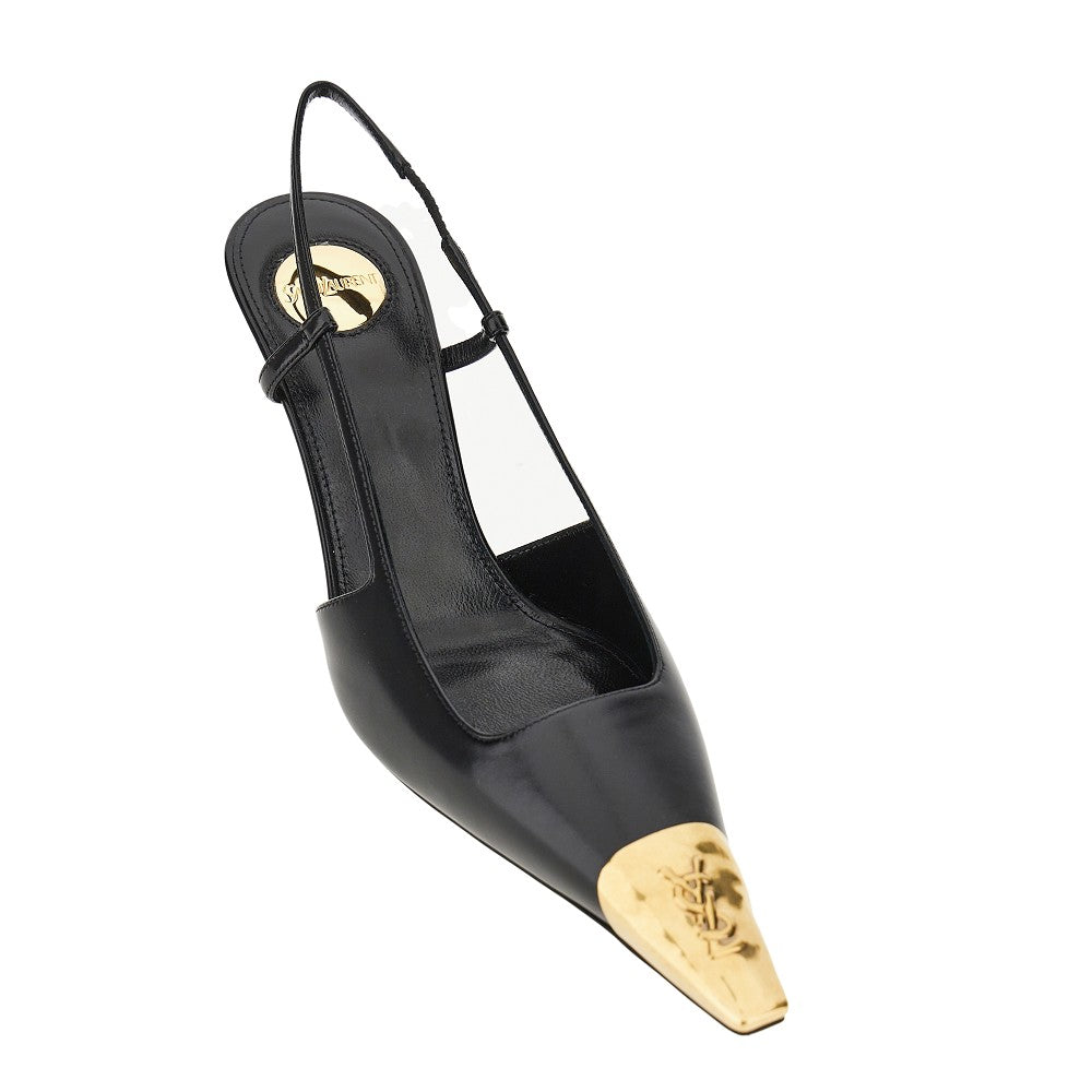 Décolleté slingback 'Jeanne' in pelle liscia