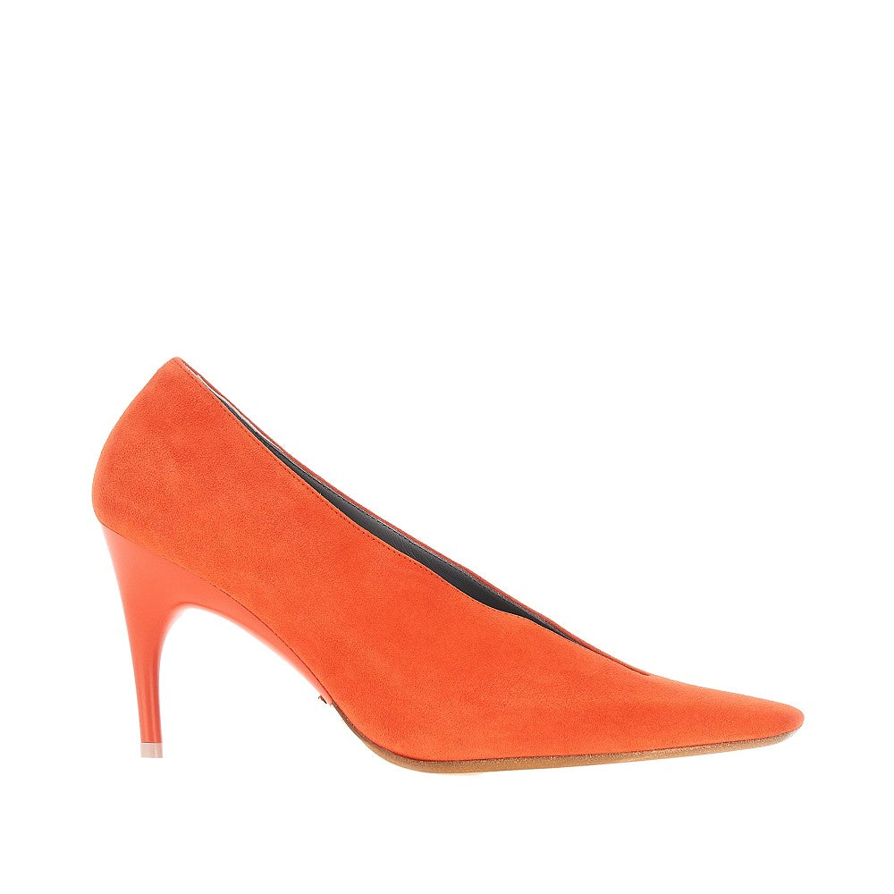 'Duchesse' suede leather pumps