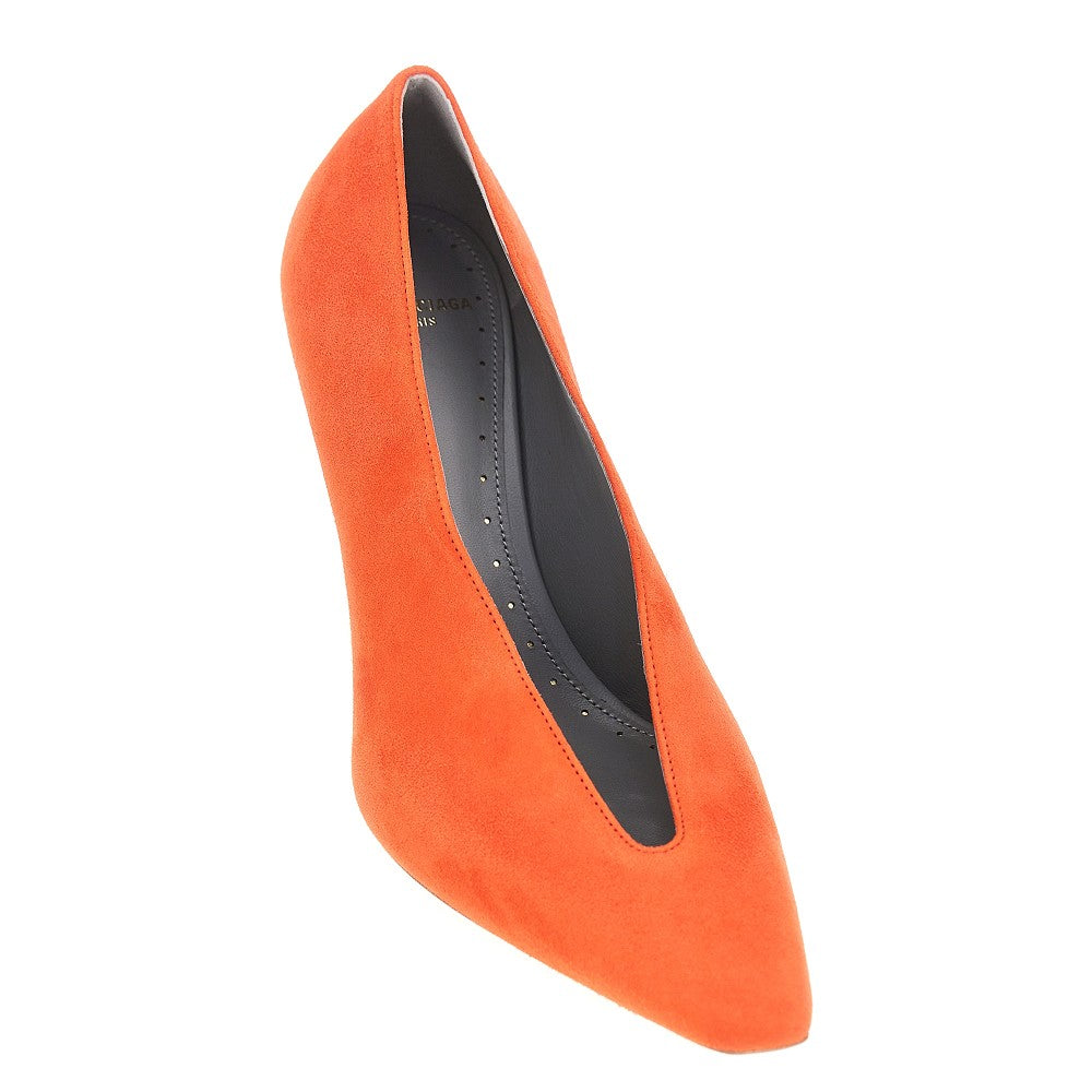 'Duchesse' suede leather pumps