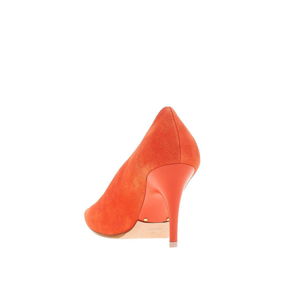 'Duchesse' suede leather pumps