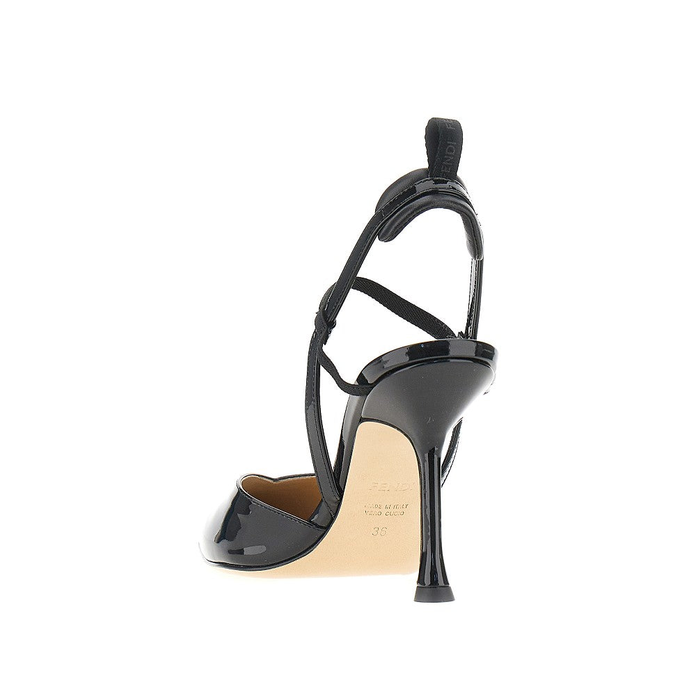 Patent leather 'Very Colibrì' slingback pumps