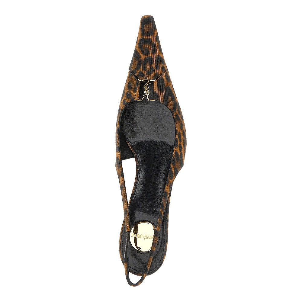 Slingback 'Babylone Breteuil' in gros-grain