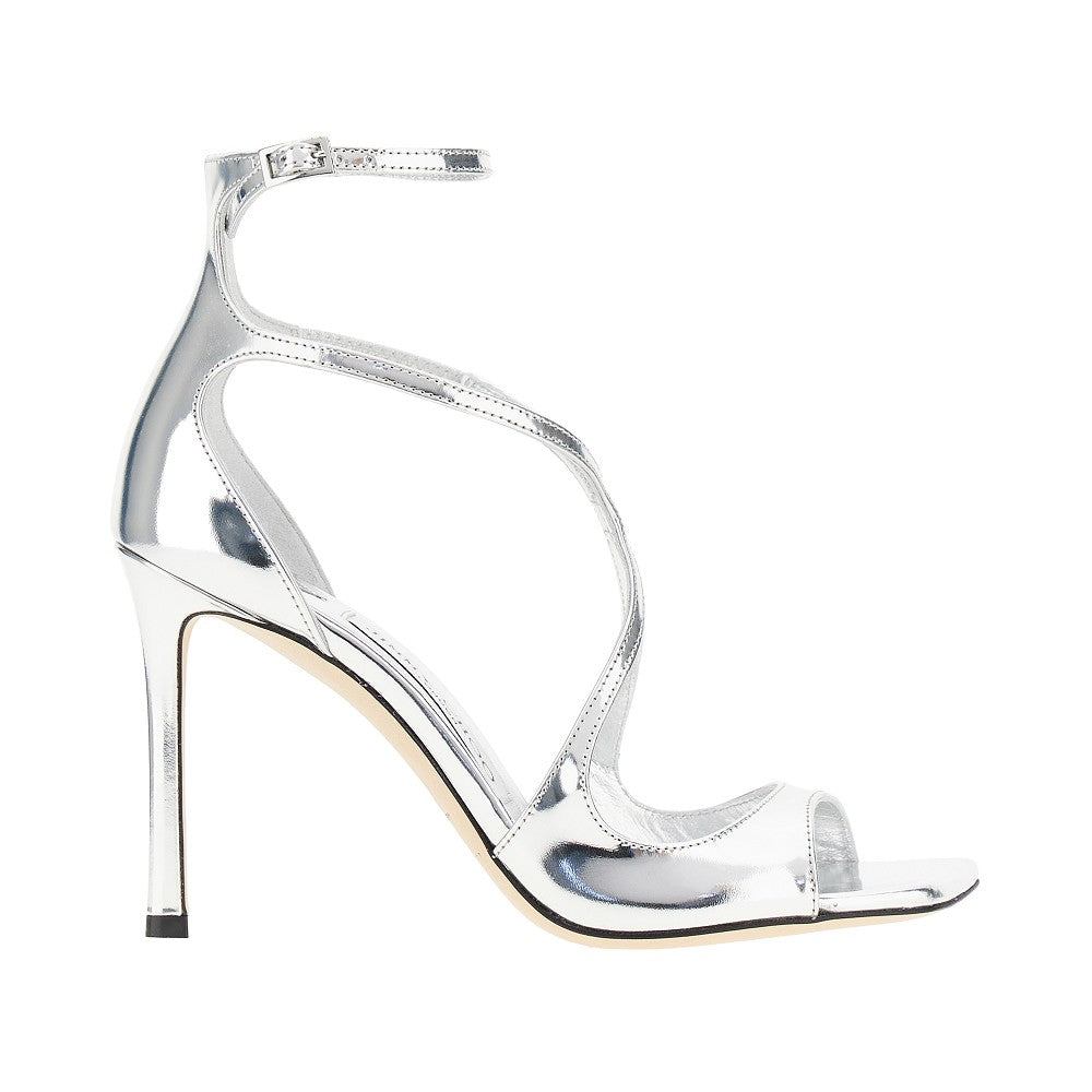 'Azia 95' metallized leather sandals