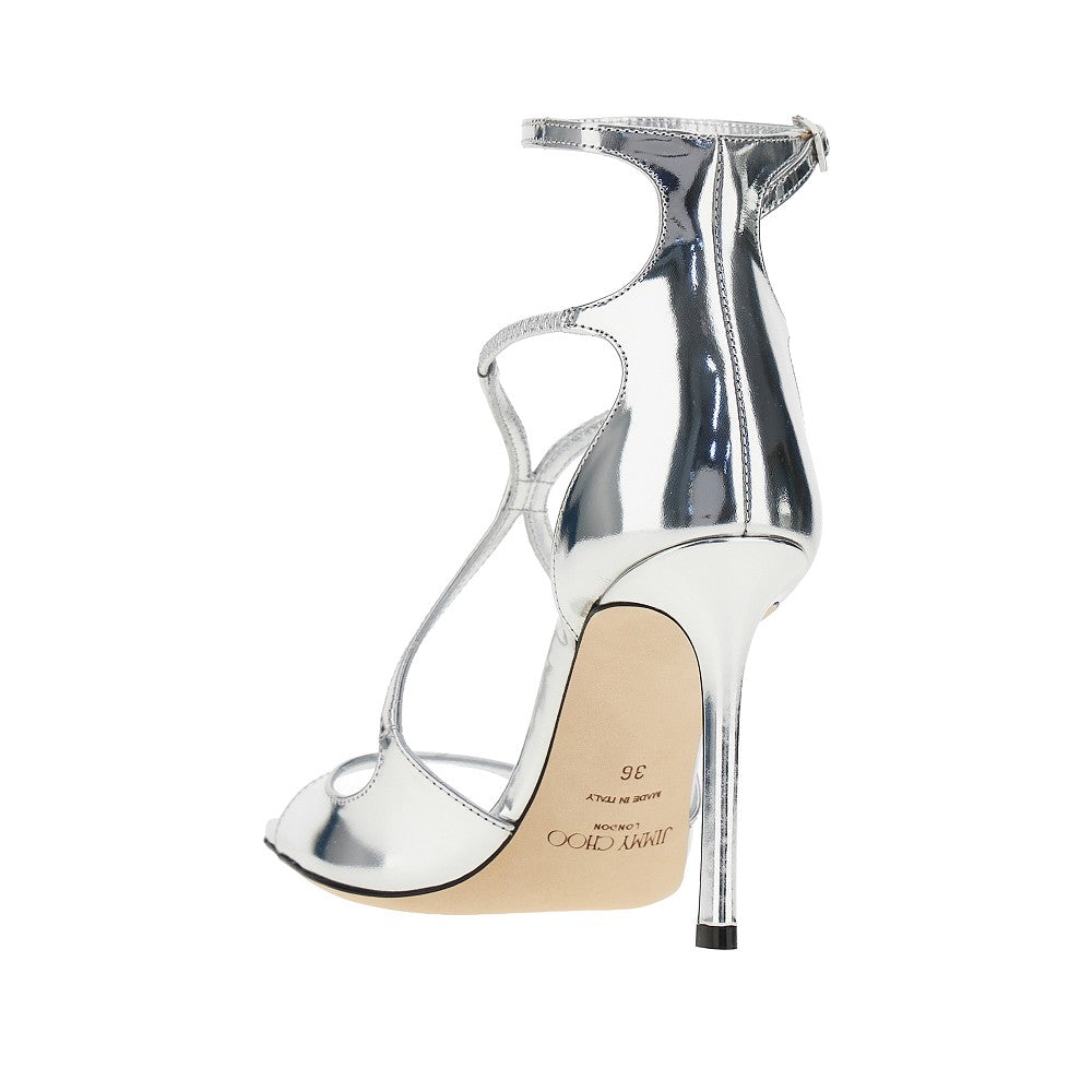 'Azia 95' metallized leather sandals