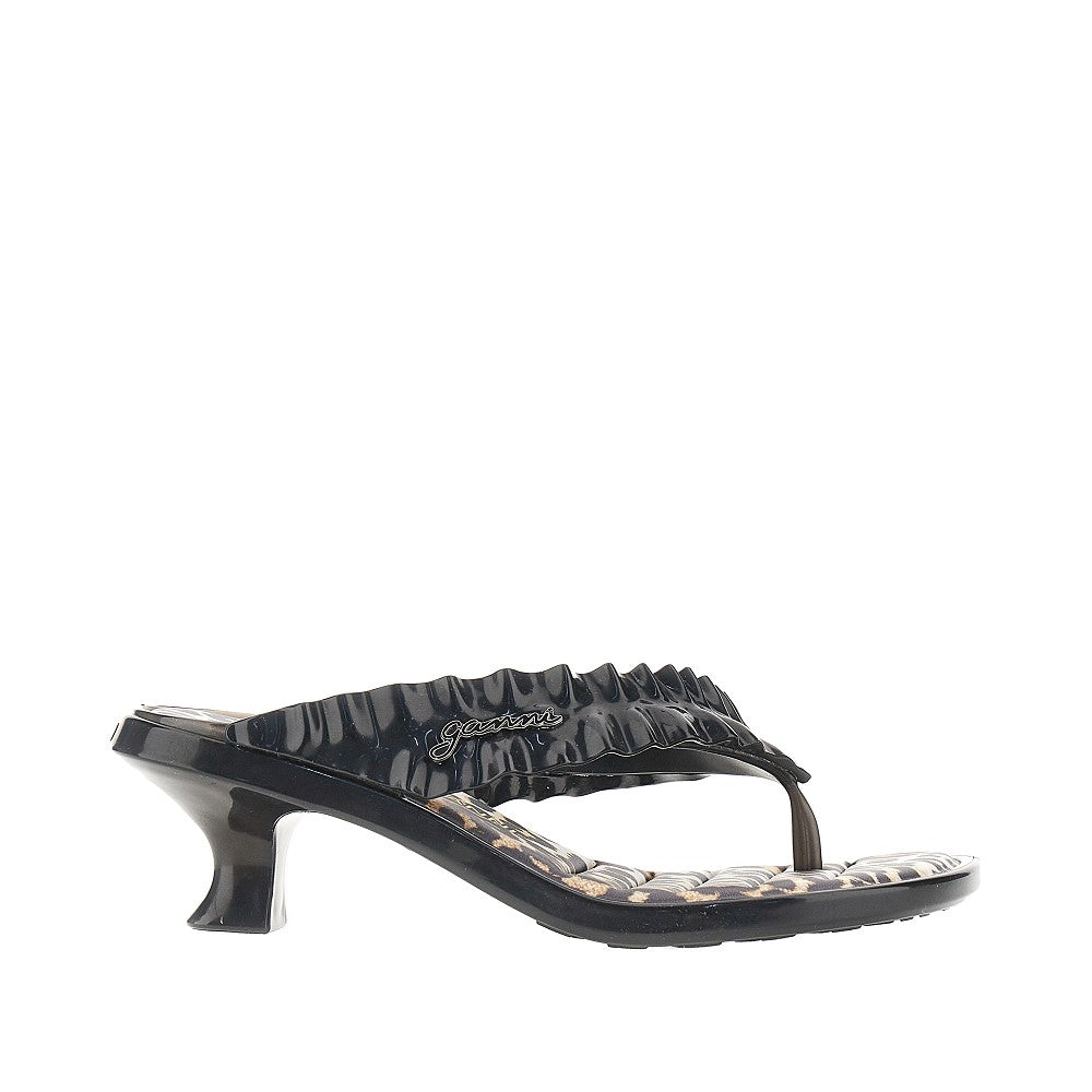 GANNI x Melissa rubber thong heel