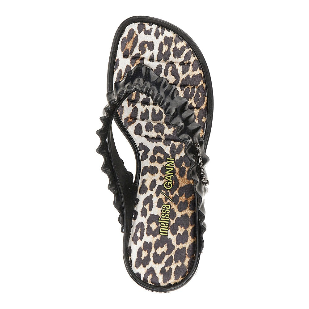 GANNI x Melissa rubber thong heel