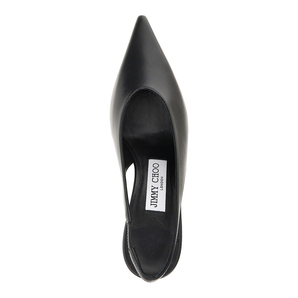 'Isa' leather slingback pumps