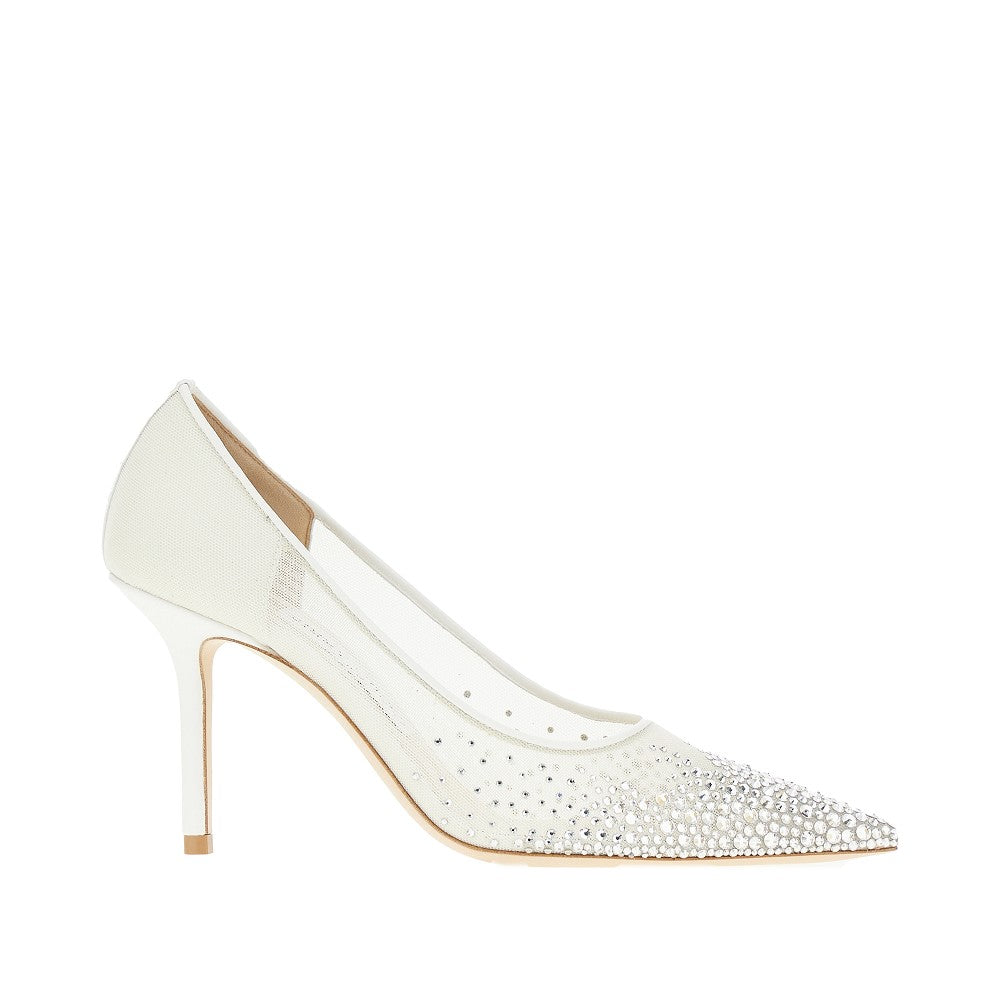 'Love 85' strass-embellished pumps