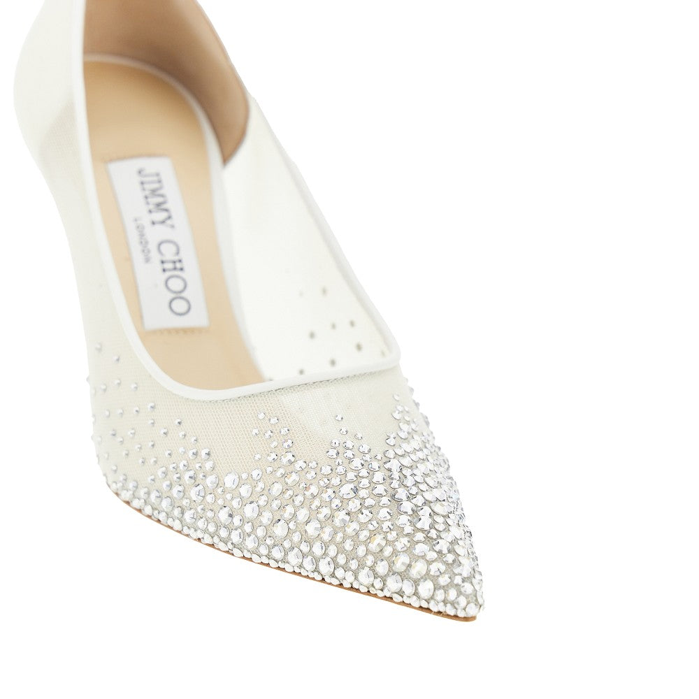 'Love 85' strass-embellished pumps