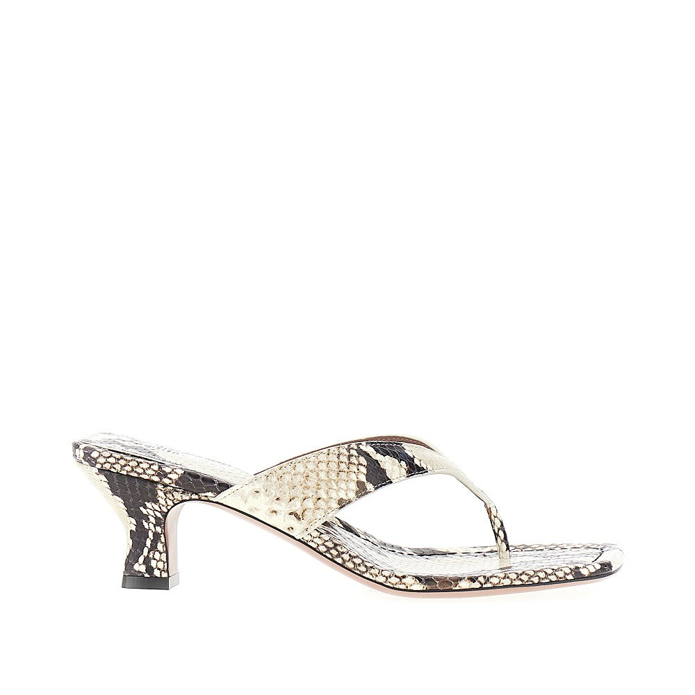 Mules 'Portofino' in pelle stampa pitone