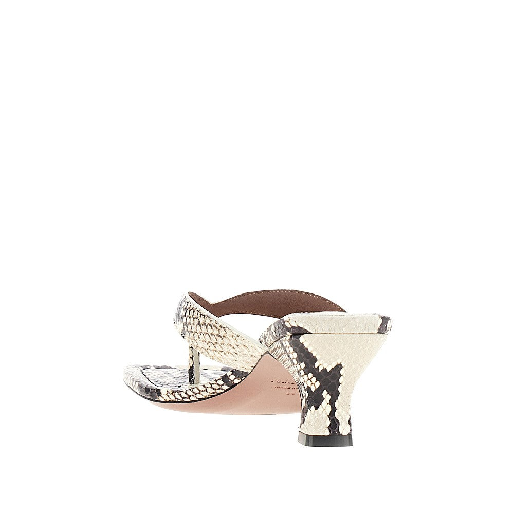 Mules 'Portofino' in pelle stampa pitone