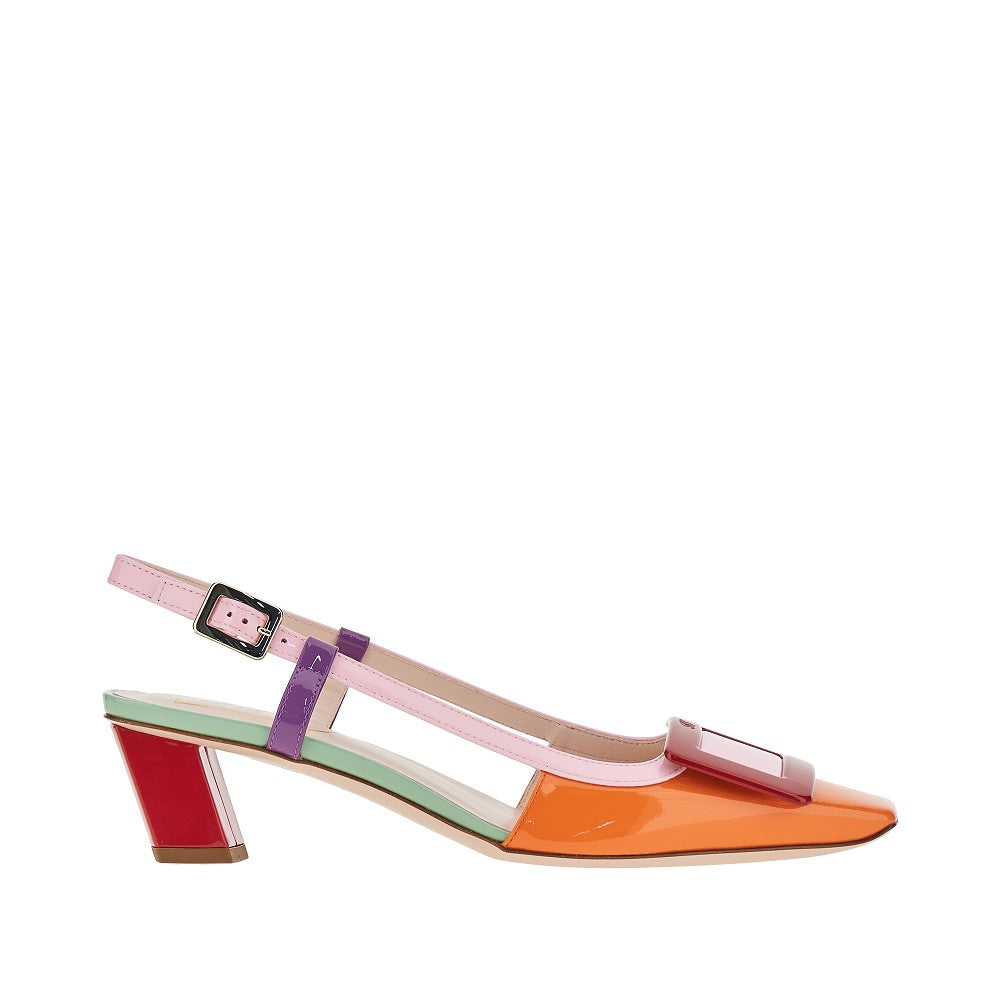 'Belle Vivier' multicoloured slingback pumps