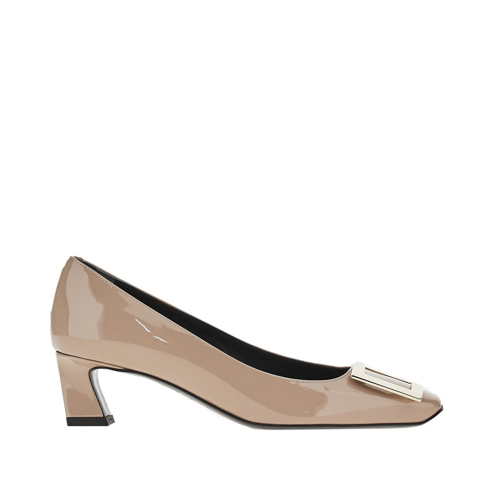 'Trompette' patent leather pumps