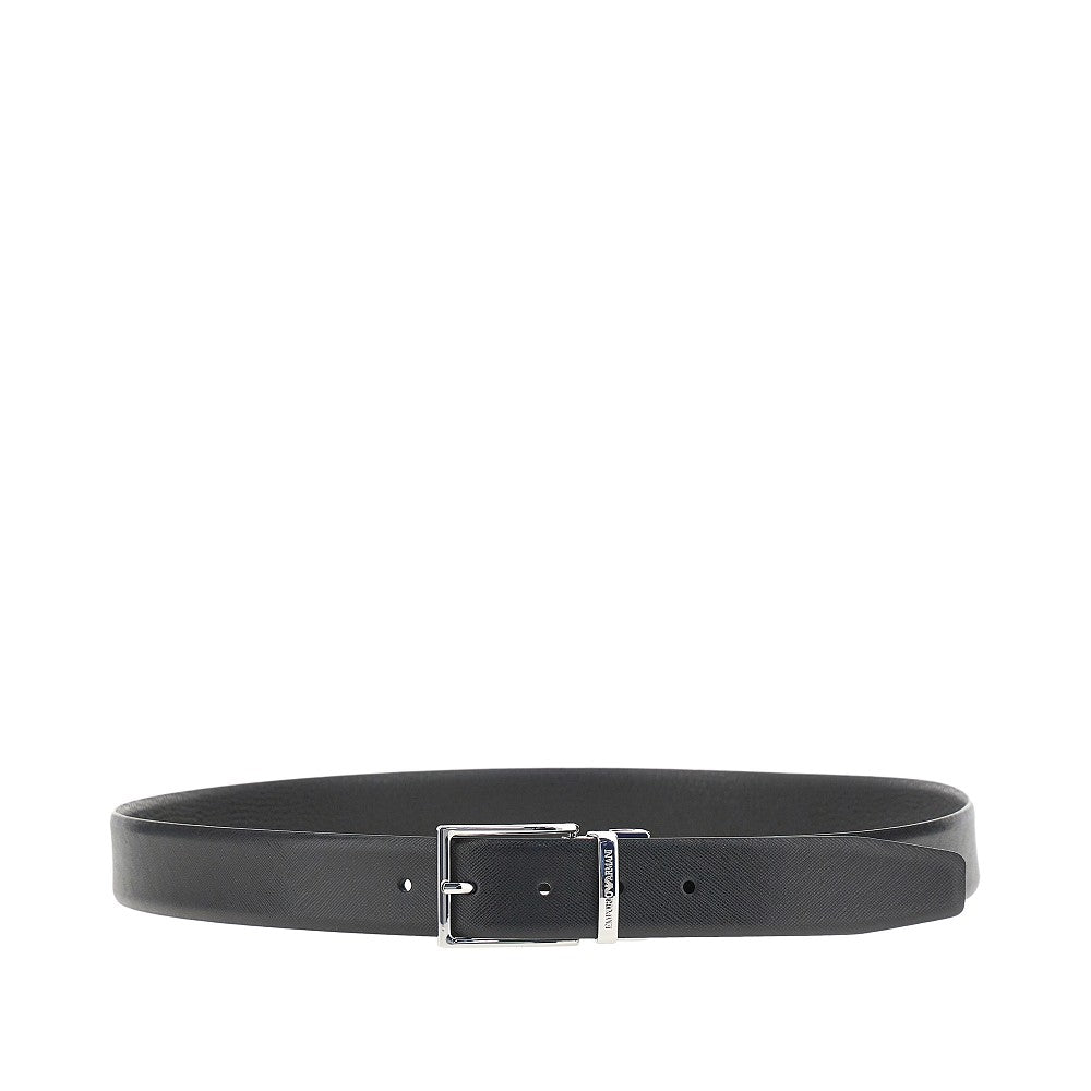 Leather reversible belt