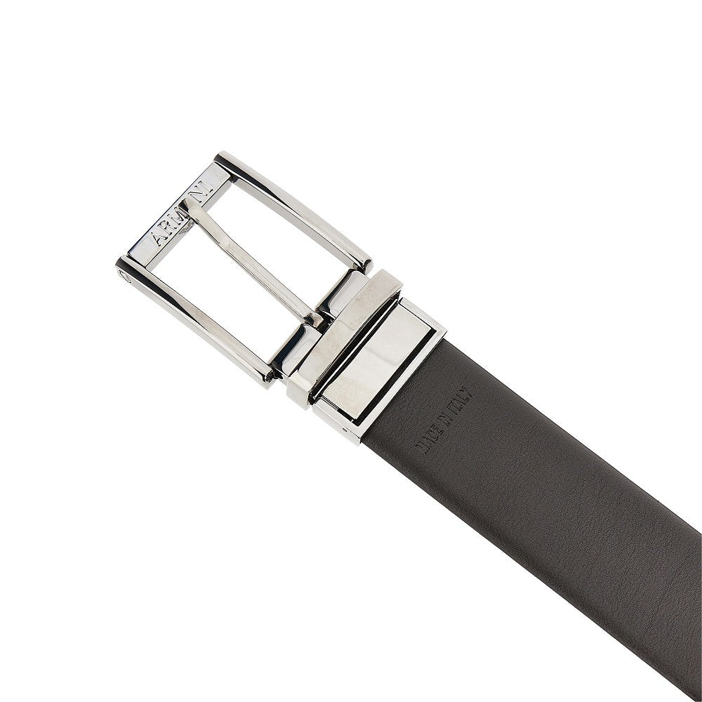 Reversible leather belt