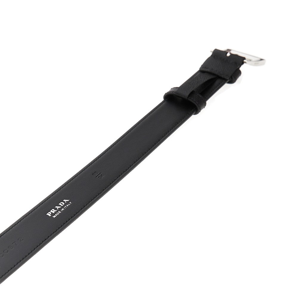 Saffiano leather belt
