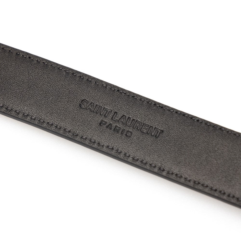 YSL detail leather belt