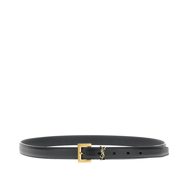 Cintura in pelle con dettaglio YSL