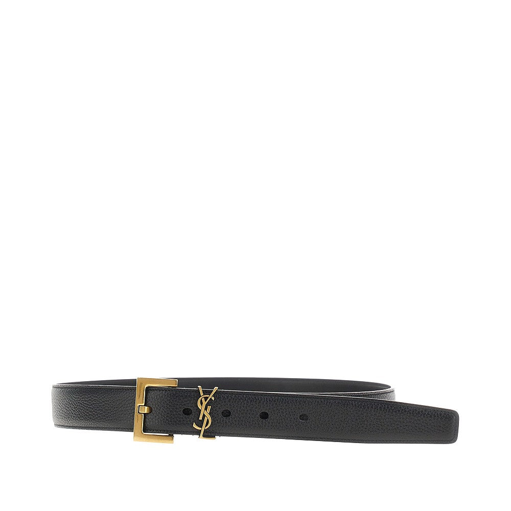 'Cassandre' grained leather belt