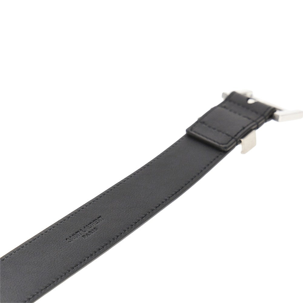 Cintura in pelle con dettaglio YSL