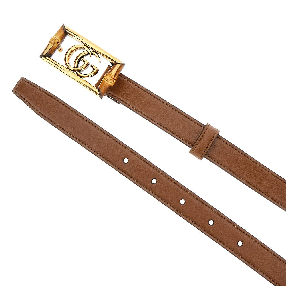 Bamboo Double G buckle belt