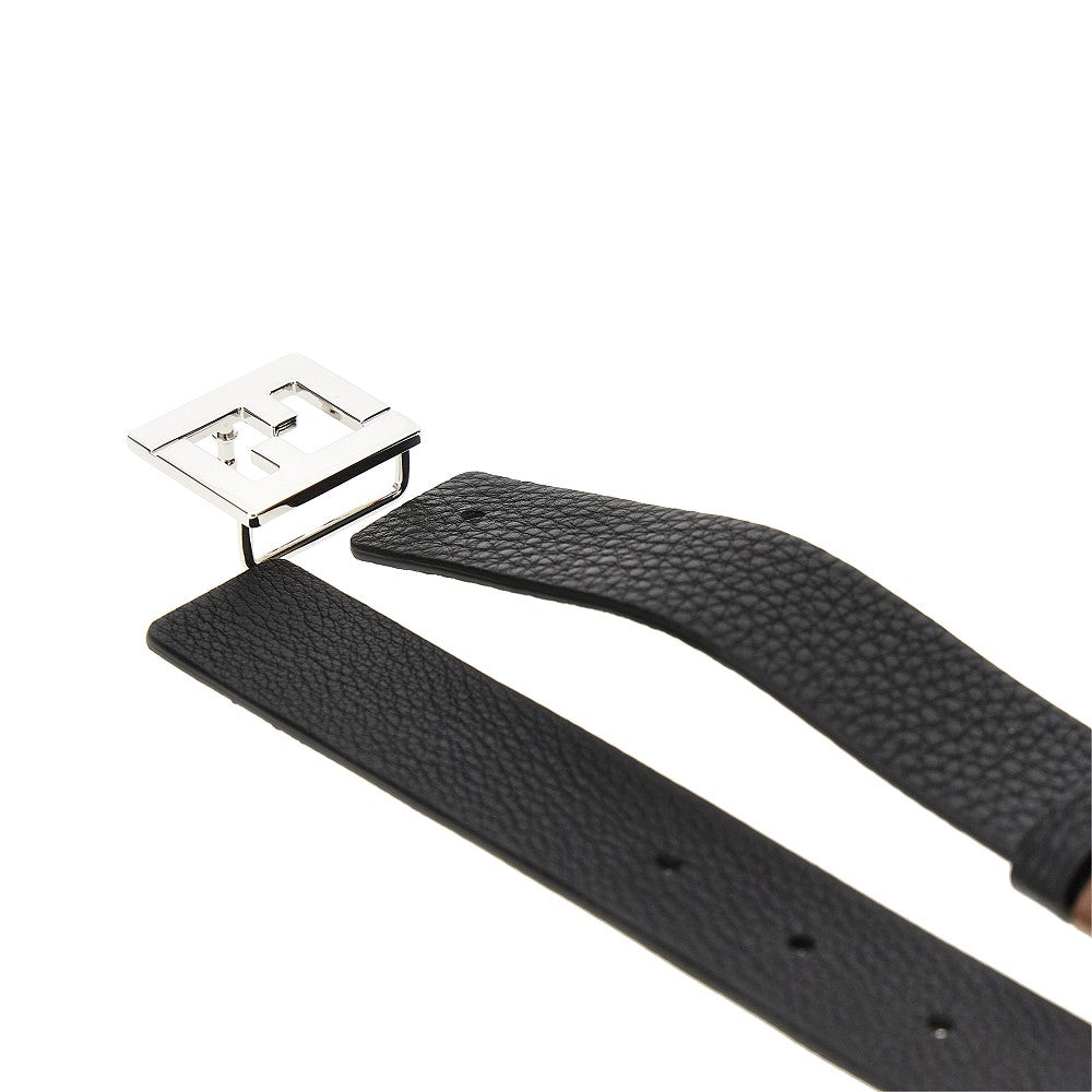 Cintura reversibile 'FF' in pelle