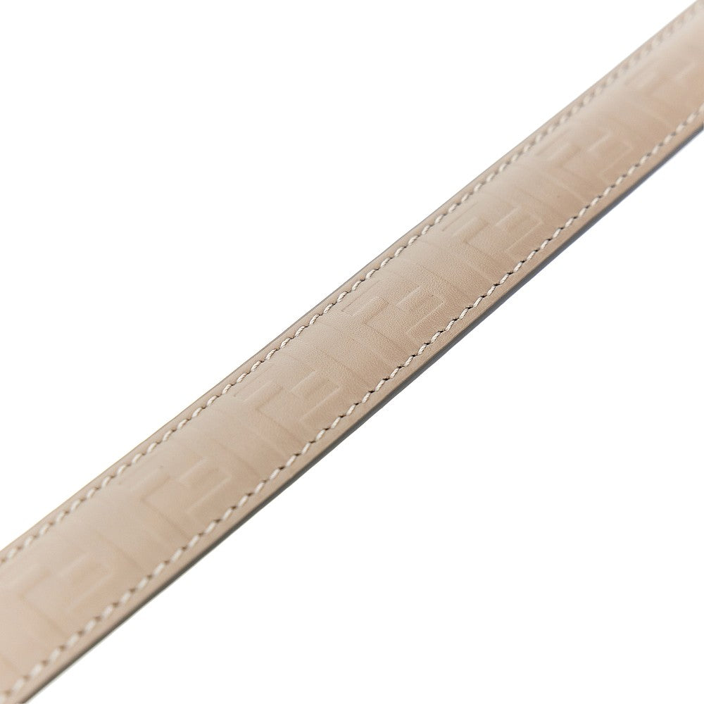 Leather reversible belt