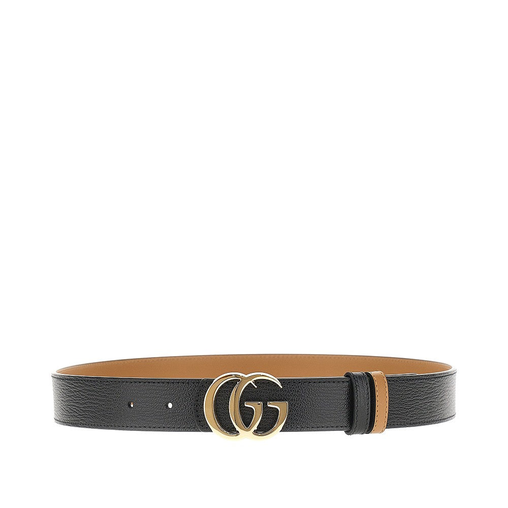 Cintura reversibile in pelle GG Marmont