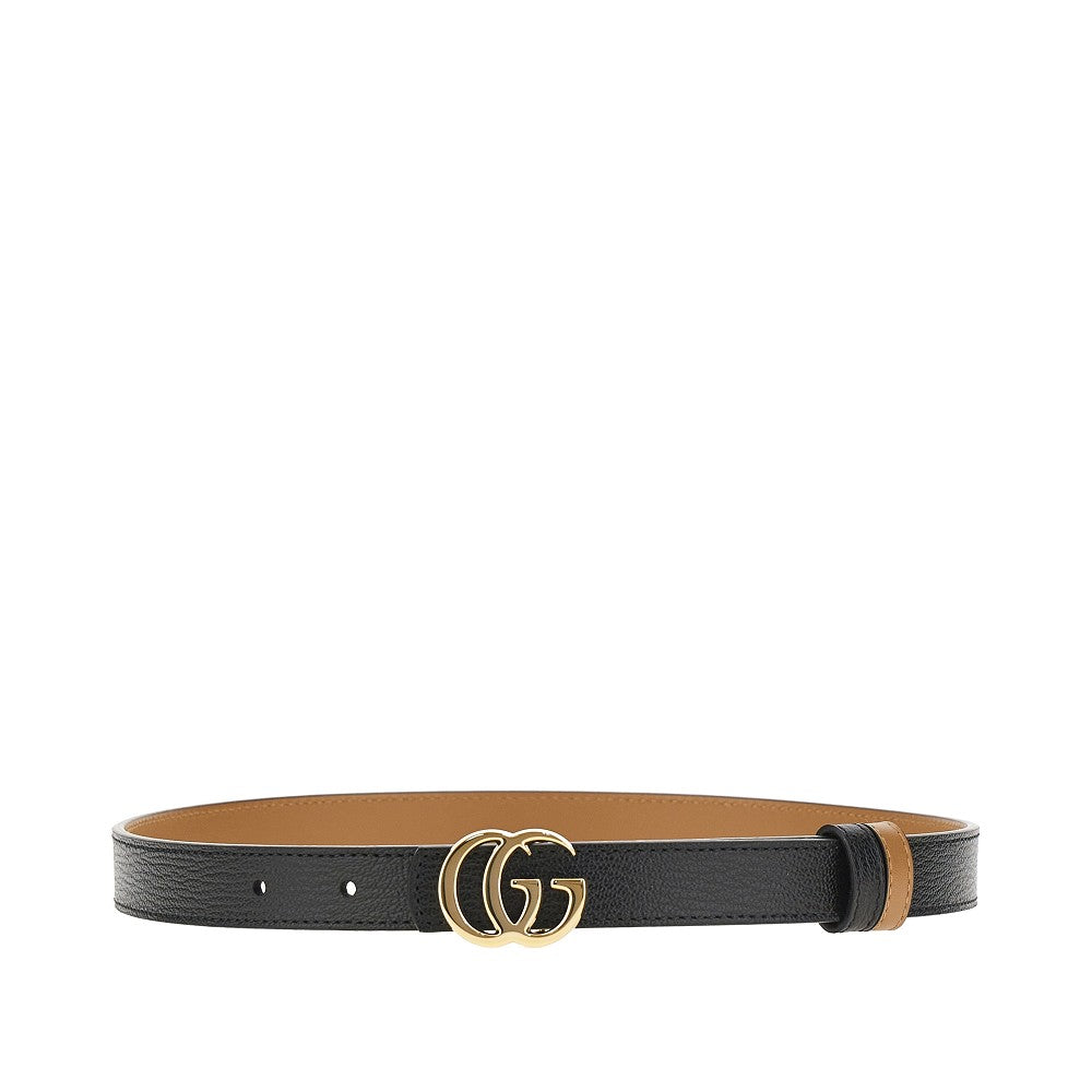 Cintura reversibile in pelle GG Marmont