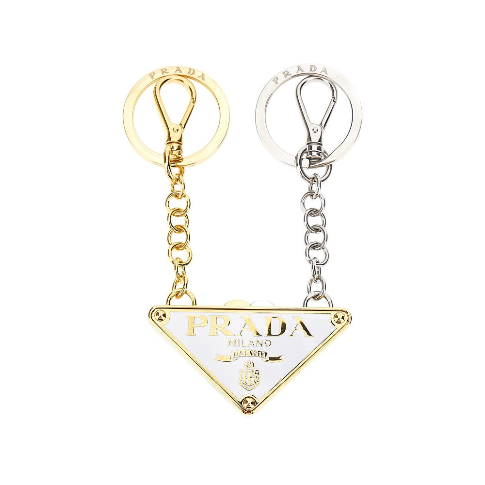 Triangle logo double key-ring