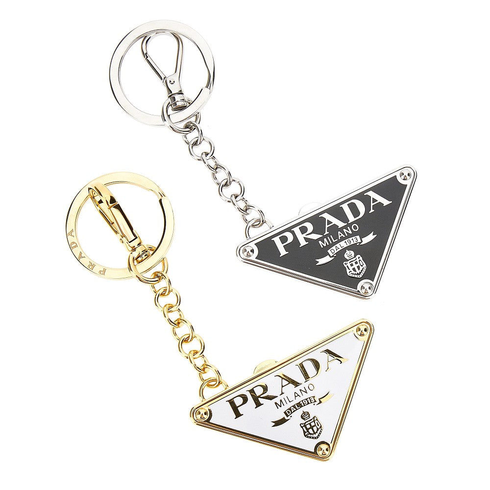 Triangle logo double key-ring