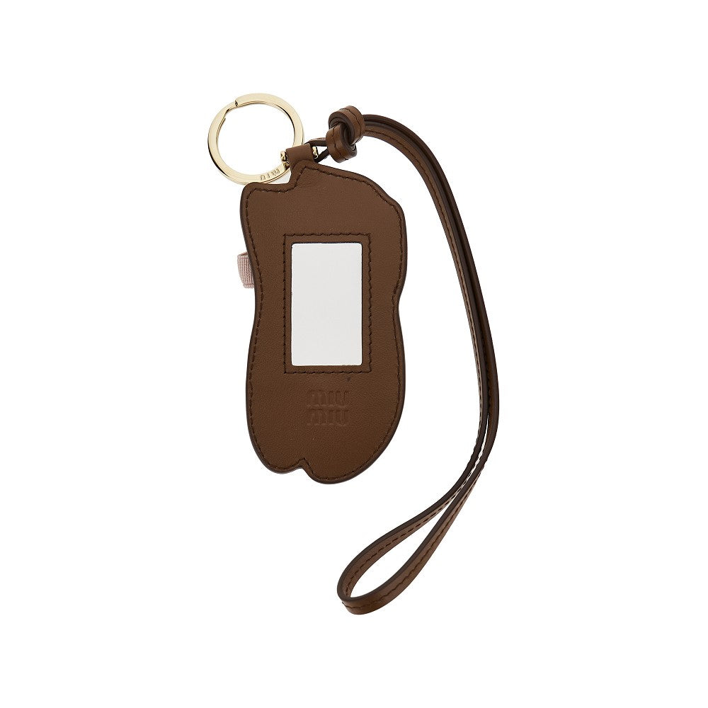 Ballet Key Rack Leather Miu Ballet key holder trick MIU MIU – RBoutique