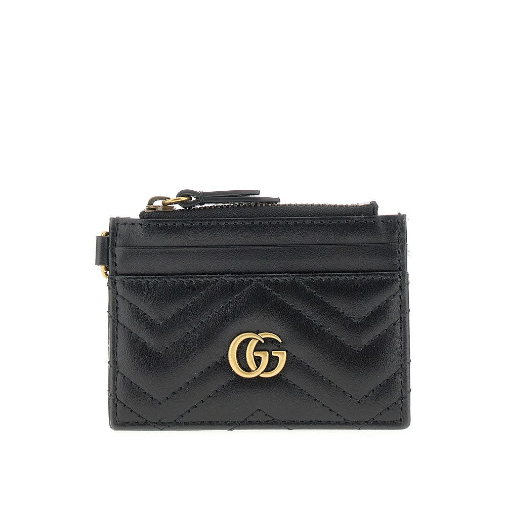 Leather GG Marmont cardholder
