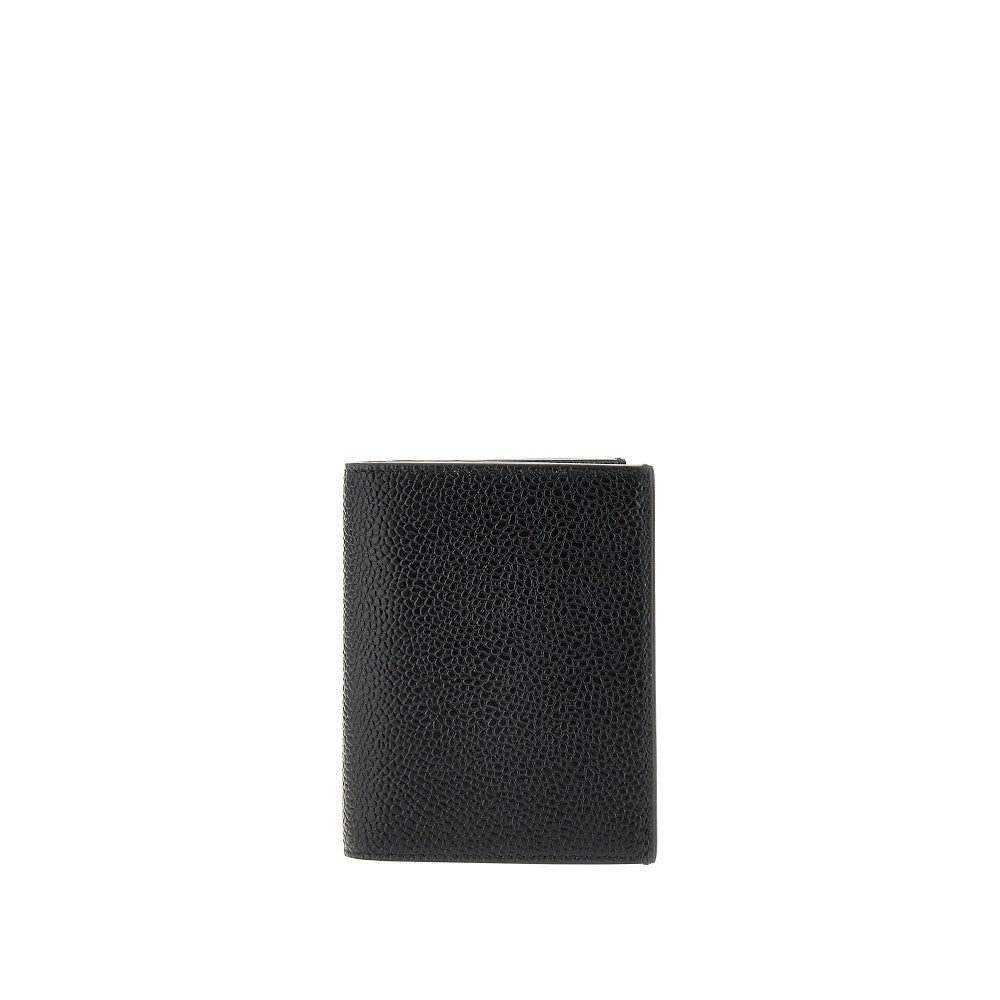 Grained leather bi-fold wallet
