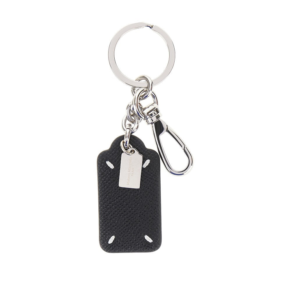 'Four Stitches' leather key-ring